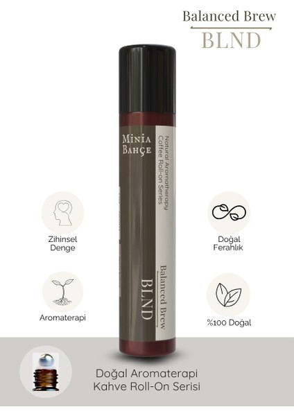 Blnd – Balanced Brew Blend | %100 Doğal Aromaterapi Roll-On, 10 ml