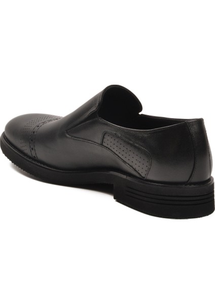 Siyah Hakiki Deri Erkek Klasik Ayakkabı fırsatları