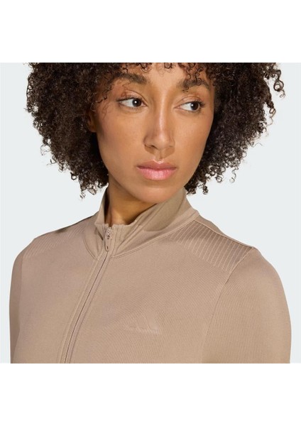 Workout Essentials Kadın Bej Dik Yaka Ceket JY3484 fırsatları