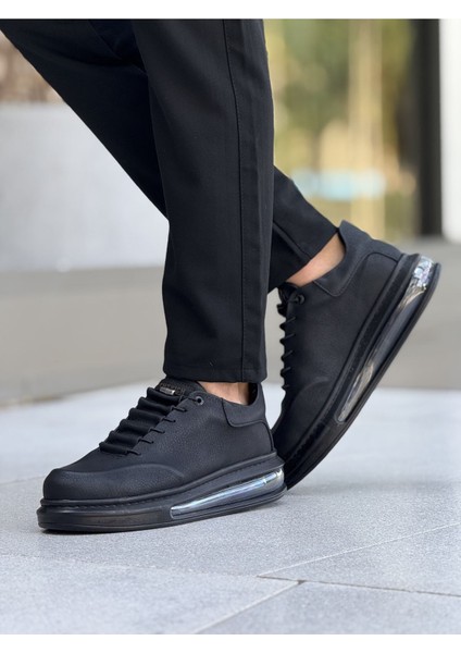 Bağcıklı Erkek Casual Ayakkabı Siyah (Siyah Taban) fiyatları