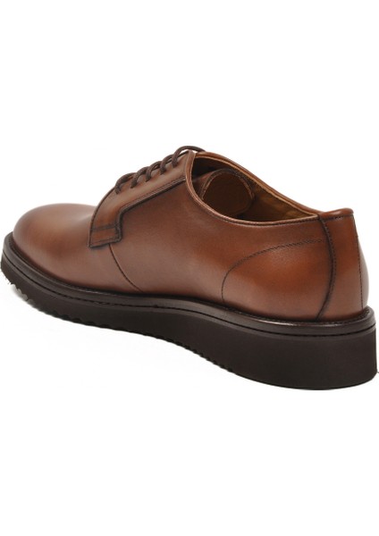 Kahve Hakiki Deri Bağcıklı Erkek Klasik Ayakkabı fırsatları