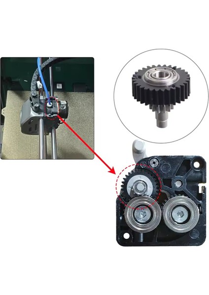 Kırkırı K1 K1MAX Ekstrüder Şanzıman Indirgeme Dişli Filament Dişlileri K1 Serisi 3D Yazıcı Parçaları (Yurt Dışından) fırsatları