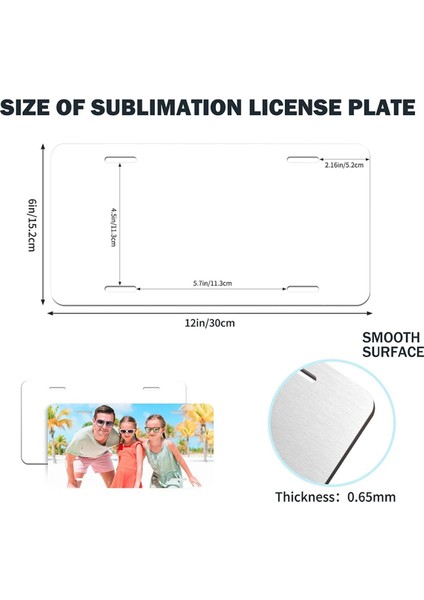 20 Paket Süblimasyon Plakası Boşlukları - Dıy Isı Transferi Için Toplu Alüminyum Metal Araç Etiketleri (Yurt Dışından) modelleri