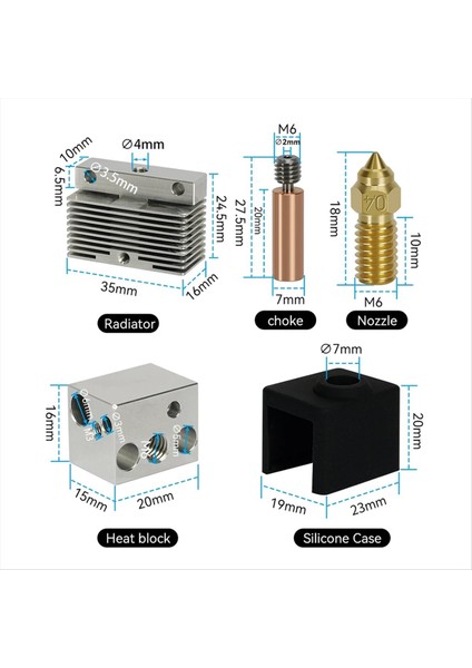 Elegoo Neptune 4/4pro Hotend+0.4mm Nozul Kiti 24V 40W Isıtma Çubuğu Elegoo Neptune4/4pro (Yurt Dışından) fiyatları