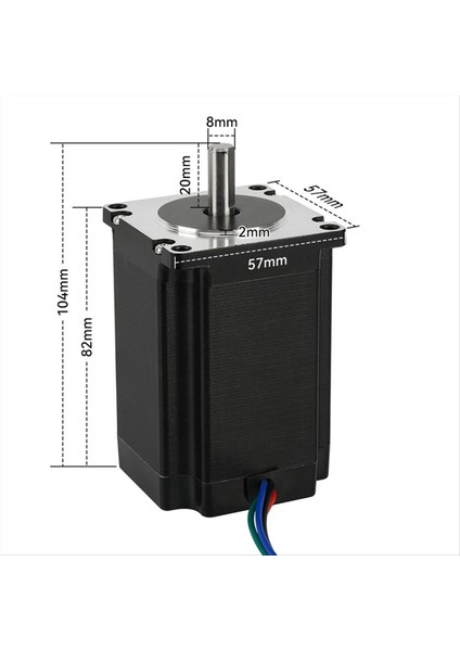 57 Step Motor 1.2n 82MM 2.8A 2 Faz 4 Tel 3D Yazıcı Dıy Gravür Makinesi Motoru 57 Step Motor (Yurt Dışından) indirimleri