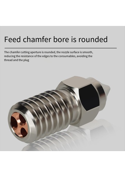 Ender 7/5/3V3 Se Nozul Krom Zirkonyum Bakır Meme Yüksek Akışlı Yüksek Sıcaklık Cht Nozul Için 4pcs 0.6mm (Yurt Dışından) fiyatları