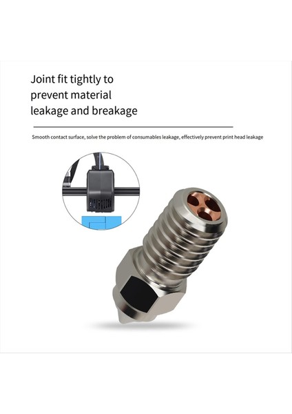 Ender 7/5/3V3 Se Nozul Krom Zirkonyum Bakır Meme Yüksek Akışlı Yüksek Sıcaklık Cht Nozul Için 4pcs 0.6mm (Yurt Dışından) modelleri