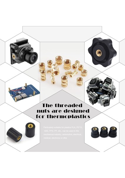 330 Pcs Pirinç Dişli E Somunları M2 M3 M4 M5 Dişi Iplikçiktirilmiş Somun 3D Baskı Parçası Için Gömme Somunu Ekler (Yurt Dışından) indirimleri