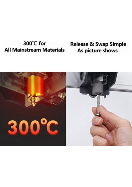 Anycubic Kobra 3 Maksimum Nozul Hotend Kobra 3 Max Combo Hızlı Takas Nozumu Sertleştirilmiş Çelik 0.4 Aksesuar (Yurt Dışından) fırsatları