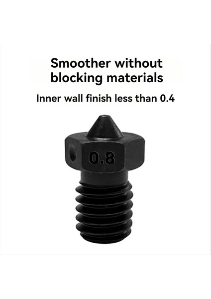 V6 Krom Alaşım Nozul 3D Yazıcı Nozulları, Voron2.4 Yazıcı 0.8mm Için (Yurt Dışından) indirimleri