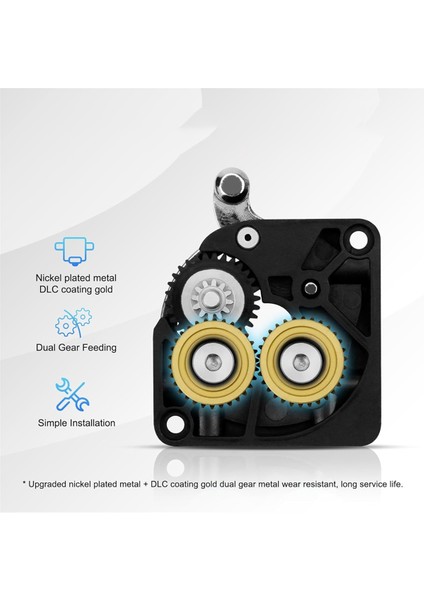 K1 Max Extruder, K1 K1 / K1 Max / K1C 3D Yazıcı Aksesuarları Için K1 Çift Yatak Dişli Yükseltme Kiti Sertleştirilmiş Çelik (Yurt Dışından) fırsatları