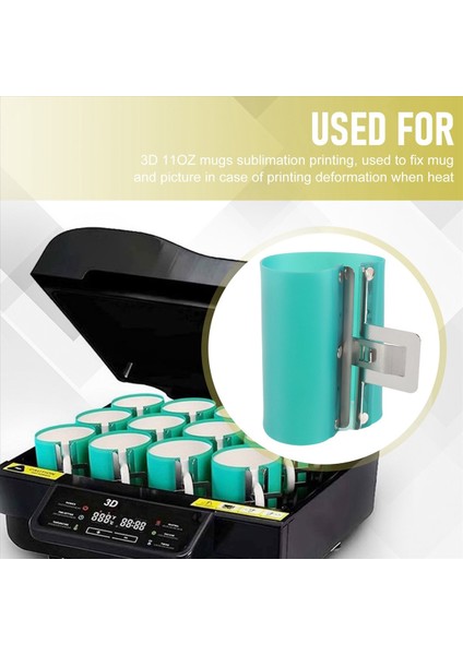 12PCS/LOT 3D Süblimasyon Makinesi Silikon Kupa Kauçuk Kelepçeler 11 Oz Kupa Silikon Kalıp Fikstür 3D Süblimasyon Baskısı (Yurt Dışından) indirimleri