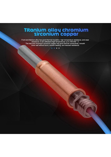 4pcs Bimetal Heatbreak Yükseltme Boğaz Kobra 3 Hotend 3D Yazıcı Aksesuarları (Yurt Dışından) indirimleri