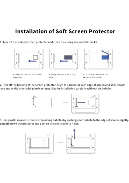 Anycubic Photon Mono M7 Pro/m7 LCD 3D Yazıcı Ekran Koruyucu Filmi Için, 5pcs 10.1inch 3D Yazıcı Aksesuar (Yurt Dışından) modelleri