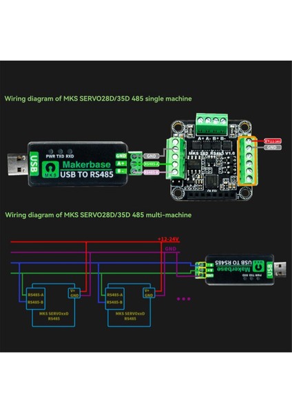 Makerbase Mks Servo NEMA11/NEMA14 Kapalı Döngü Step Motor Motor Sürücüsü Cnc 3D Yazıcı Gen-L Foc RS485 35D (Yurt Dışından) indirimleri