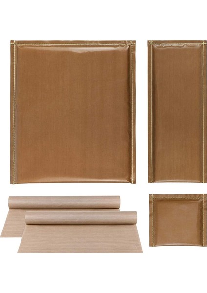 5pcs/set 3 Boyutlar Isı Presleme Transfer Yastığı Ptfe Isı Pedi 2 Pcs ile Isı Pres Tabakası Isı Pres Dijital (Yurt Dışından)