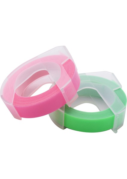 6 Rulo Kabartma Etiket Maker Bant 3D Plastik 9mm x 3 Metre Kabartma Etiket Bant Beyaz Siyah/ Clear/ Gümüş/ Altın/ Floresan Pembe/ Floresan Yeşil Dymo Etiket Maker (Yurt Dışından) modelleri