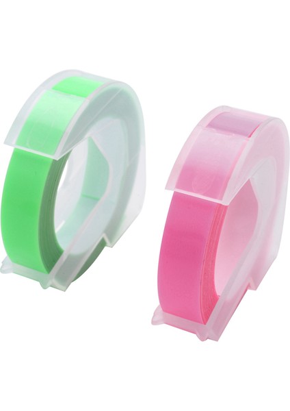 6 Rulo Kabartma Etiket Maker Bant 3D Plastik 9mm x 3 Metre Kabartma Etiket Bant Beyaz Siyah/ Clear/ Gümüş/ Altın/ Floresan Pembe/ Floresan Yeşil Dymo Etiket Maker (Yurt Dışından) fırsatları