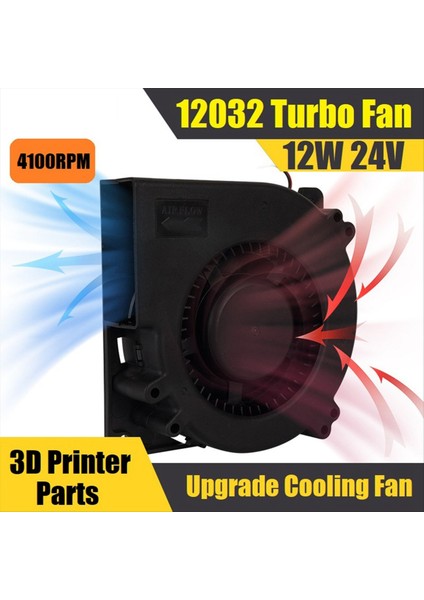 12032 Klp1 Yükseltme Soğutma Fanı 12W 24V 4100RPM Turbo Blower Fanları 3D Yazıcı Parçaları (Yurt Dışından) fırsatları