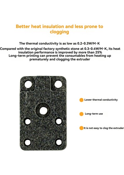 Bambu Laboratuar A1/ A1 Mini Sentetik Taş Hotend Montaj Isıtma Tabanı Montajı 3D Yazıcı Aksesuarları (Yurt Dışından) indirimleri