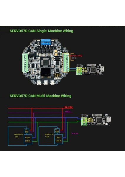 Mks SERVO57D RS485 MB Pcba NEMA23 Kapalı Döngü Step Motor Sürücüsü Cnc 3D Yazıcı Gen L Foc Sessiz ve Verimli (Yurt Dışından) fırsatları