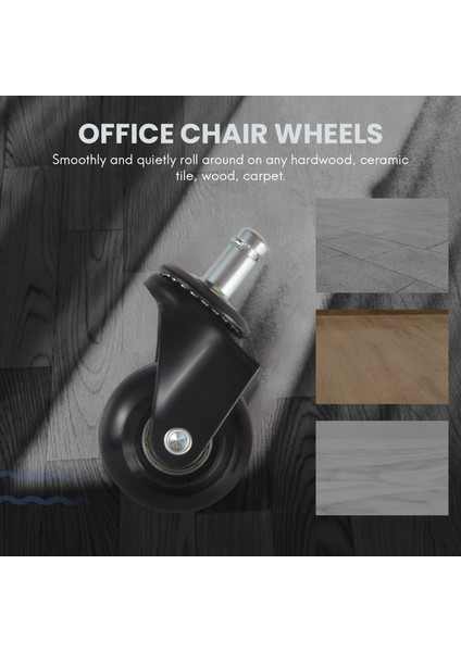 5 Adet Yedek Sandalye Tekerlekleri 2 Inç, Eklenti Gövdeli Ağır Hizmet Tipi Tekerlekler 7/16 x 7/8 Inç, Sessiz ve Pürüzsüz Yuvarlanma (Yurt Dışından) fiyatları