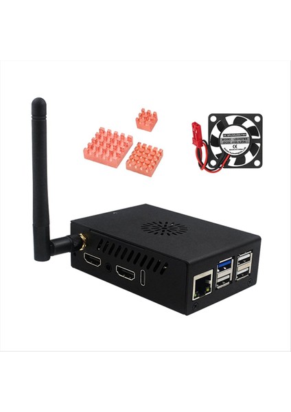 Turuncu Pi 5 Pro Kılıf Metal Kılıf Soğutma Fanı Bakır Isı Lavabosu Aktif ve Pasif Soğutma Kılıfı (Yurt Dışından) fiyatları