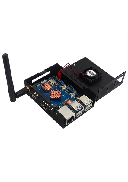 Turuncu Pi 5 Pro Kılıf Metal Kılıf Soğutma Fanı Bakır Isı Lavabosu Aktif ve Pasif Soğutma Kılıfı (Yurt Dışından) modelleri