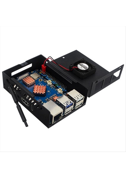 Turuncu Pi 5 Pro Kılıf Metal Kılıf Soğutma Fanı Bakır Isı Lavabosu Aktif ve Pasif Soğutma Kılıfı (Yurt Dışından) fırsatları