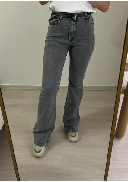 Gri Ispanyol Paça Jean indirimleri