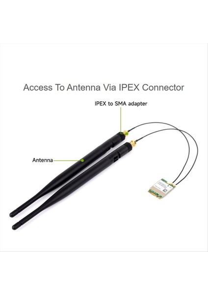 RTL8822CE Kablosuz Ağ Kartı Çift Bant 2.4g/5g M.2 A/e Anahtar Wifi Kartı Bluetooth 5.0 Destek Dizüstü Bilgisayar WIN10/11 Linux (Yurt Dışından)