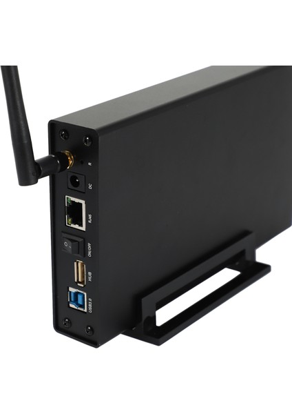 Blueendless RJ45 Harici Sabit Sürücü Kılıfı Nas Wifi Kablosuz Wifi Sata USB 3.0 Wifi HDD Arayüz Alüminyum HDD Kutusu HDD 3.5 HDD Caddy (Abd Fişi) (Yurt Dışından) fırsatları