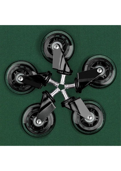 5 Adet Ofis Sandalye Tekerlekleri, Oyun Sandalyeleri Için Yükseltilmiş Ağır Hizmetçi Tekerleği, 4.5 Inç Düzgün ve Sessizlik Kauçuk Tekerlekler (Yurt Dışından) fırsatları