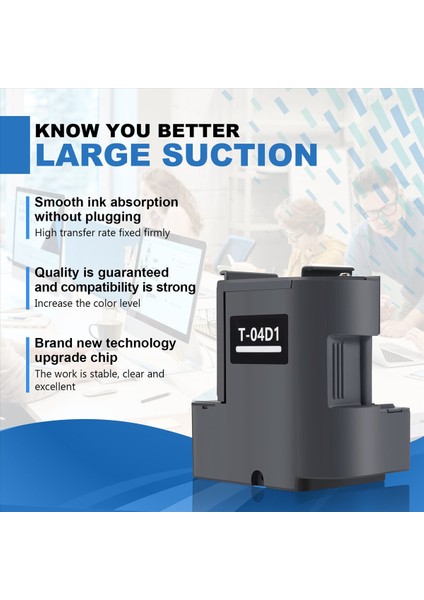 Epson T04D1 L6178 L6168 L6160 L6170 Bakım Kutusu Mürekkep Kartuşu Atık Mürekkep Pedi (Çip Ile) Için Uygun (Yurt Dışından) indirimleri