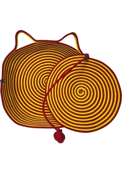 0307 El Yapımı Tres Ip Kedi Yatağı ve Maymun Yumruğu Oyun Pedi