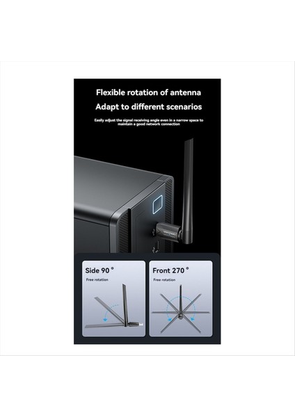 Vention Kablosuz Adaptör AC650 Wifi5 Çift Bant 5g ve 2.4g USB Kablosuz Kart Dongle Pc Masaüstü Dizüstü Bilgisayar (Yurt Dışından) fiyatları