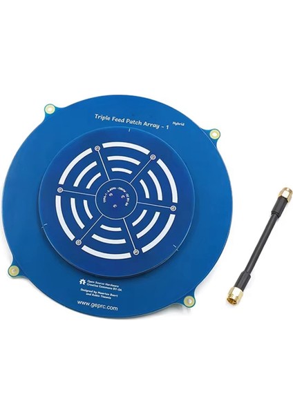 Üçlü Besleme Yama Dizisi 5.8g Alıcı Anten Fpv Travers Makinesi Sol ve Sağ Rotasyon Uyumlu Anten, B (Yurt Dışından)