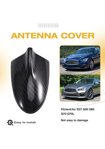Dekoratif Çıkartma Anteni Infiniti Için Dış Değişiklik G37 Q50 Q60 Q70 Q70L (Yurt Dışından) fırsatları