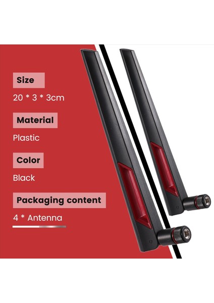 4pcs 2.4g/5g Wifi Anten Sma Dahili Adaptör Asus AC68U AC88U AC66U 8dbı Kablosuz Lan/wi-Fi Yönlendirici Adaptörü (Yurt Dışından) fırsatları