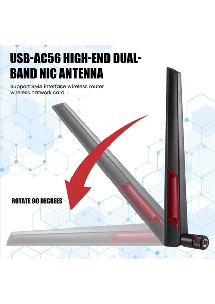 4pcs 2.4g/5g Wifi Anten Sma Dahili Adaptör Asus AC68U AC88U AC66U 8dbı Kablosuz Lan/wi-Fi Yönlendirici Adaptörü (Yurt Dışından) indirimleri
