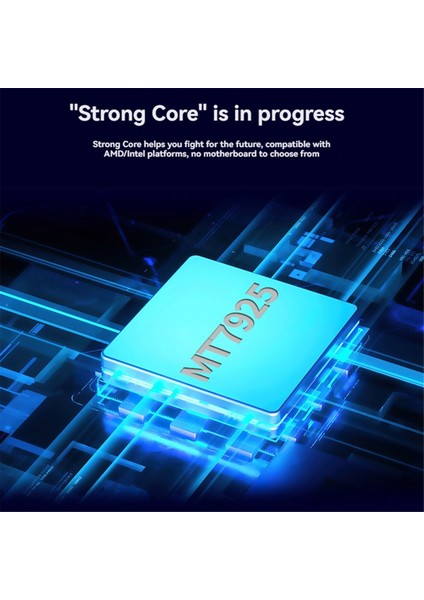 MT7925 Wifi 7 Pcı-E Adaptör Kartı Tri Bant 2.4g/5g/6ghz 5374MBPS Bt5.3 Masaüstü Kablosuz Ağ Adaptörü WIN10/11 Için (Yurt Dışından) modelleri