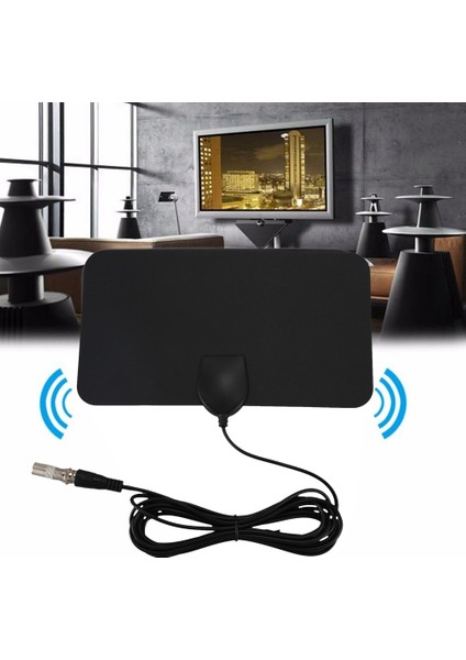 Düz Hd Dijital Kapalı Zoom Tv Anten Hdtv 50 Mil Range Tvfox Vhf Uhf Dvb (Yurt Dışından) fırsatları