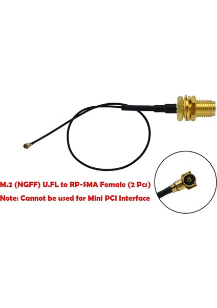 Çift Bant Wifi Anten 8dbı 2.4ghz 5.8ghz Rp-Sma Erkek Antenleri 15CM Sma ile I-Pex Mhf4 M.2 Ngff Wlan Kartı (Yurt Dışından) indirimleri
