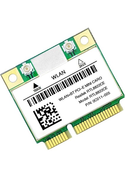 RTL8822CE Wifi Kart+Anten 1200MBPS 2.4g+5ghz 802.11AC Network Mini Pcıe Bt5.0 Destek Dizüstü Bilgisayar/pc Windows 10/11 (Yurt Dışından) fırsatları