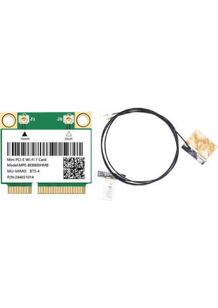 Mini-Pcıe BE200 Wıfı7 8774M Trı Bant 2.4g/5g/6ghz Kablosuz Ağ Wifi Kart Adaptörü Wifi 7 WIN10/11 Için Adaptör (Yurt Dışından)