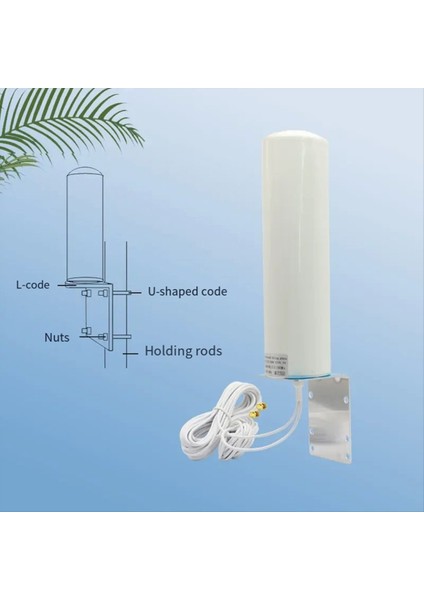 12DBI 2g 3g 4g Lte Omnı Anten 4g Anten 2.4ghz Dış Ceılle 5m Kablo 698-2700MHZ Anten (Sma Erkek) (Yurt Dışından) modelleri