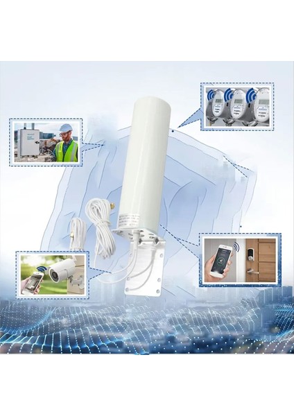 12DBI 2g 3g 4g Lte Omnı Anten 4g Anten 2.4ghz Dış Ceılle 5m Kablo 698-2700MHZ Anten (Sma Erkek) (Yurt Dışından) fırsatları
