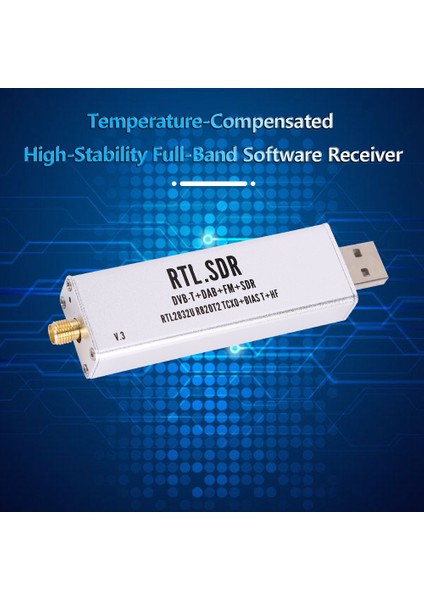 Rtl-Sdr Blog Için Rtl Sdr V3 R820T2 RTL2832U 1ppm Tcxo Sma Rtlsdr Yazılım Tanımlı Radyo Çok Amaçlı Antenli (Yurt Dışından) modelleri