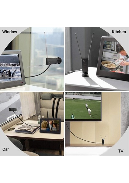 Yükseltilmiş Hava Abs Plastik Anteni, Bu Taşınabilir Iç/dış Mekan Anteni ile Dijital Resepsiyonunuzu Geliştirir (Yurt Dışından) modelleri