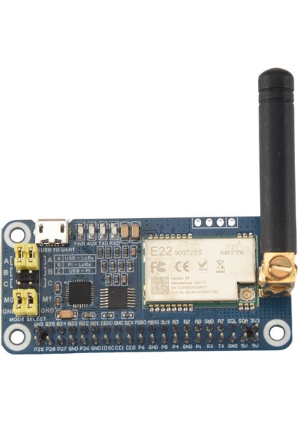 Waveshare SX1262 Raspberry Pi Için Lora Şapkası Kapaklar Spread Spectrum Modülasyonlu 915MHZ Frekans Bandı (Yurt Dışından) fırsatları